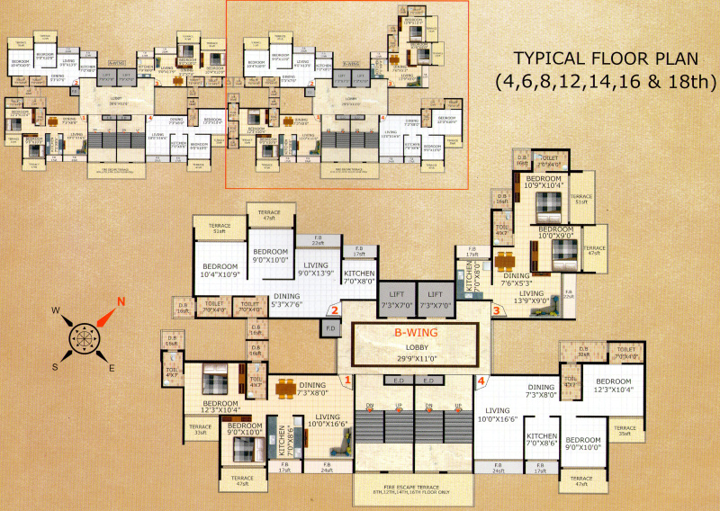 2 BHK Apartment 1180 Sq.ft. for Sale in Pushpak Nagar, Navi Mumbai