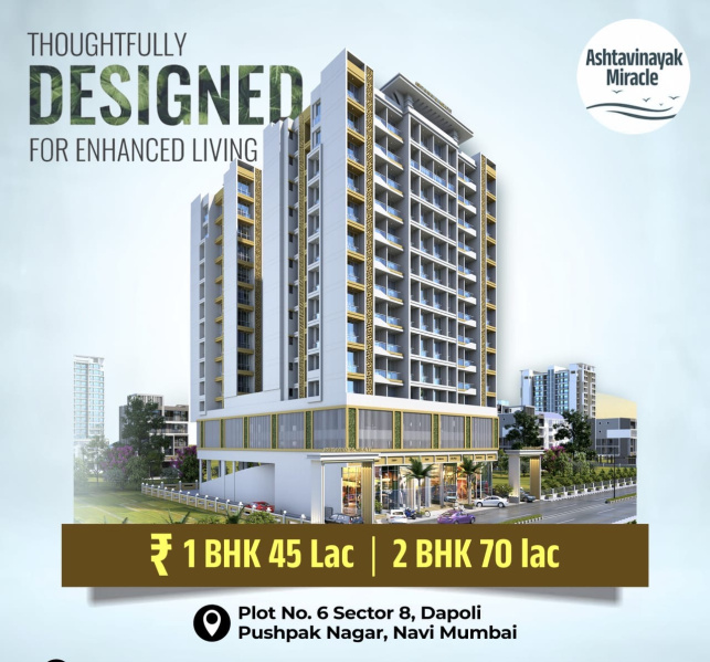1 BHK Builder Floor 664 Sq.ft. for Sale in Pushpak Nagar, Navi Mumbai