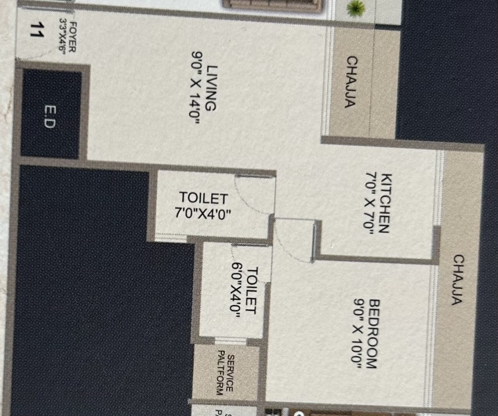 1 BHK Builder Floor 700 Sq.ft. for Sale in Pushpak Nagar, Navi Mumbai