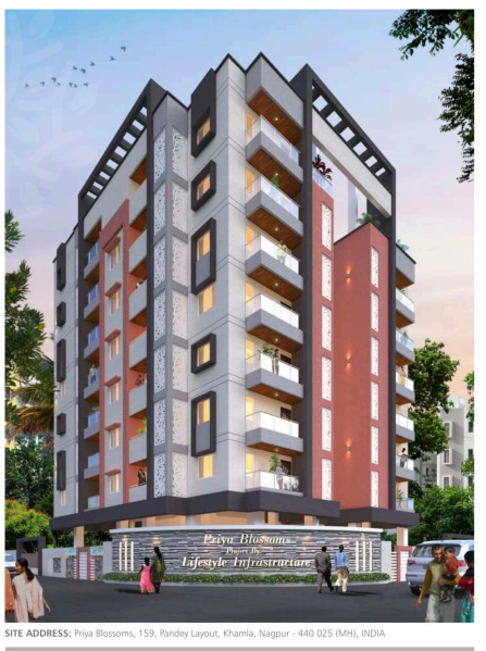 3 BHK 1740 Sq.ft. Apartment for Sale in Khare Town, Nagpur