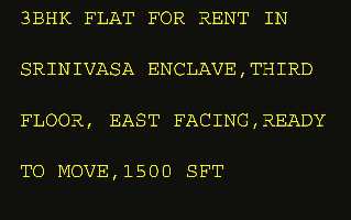3 BHK Flat for Rent in Moghalrajpuram, Vijayawada