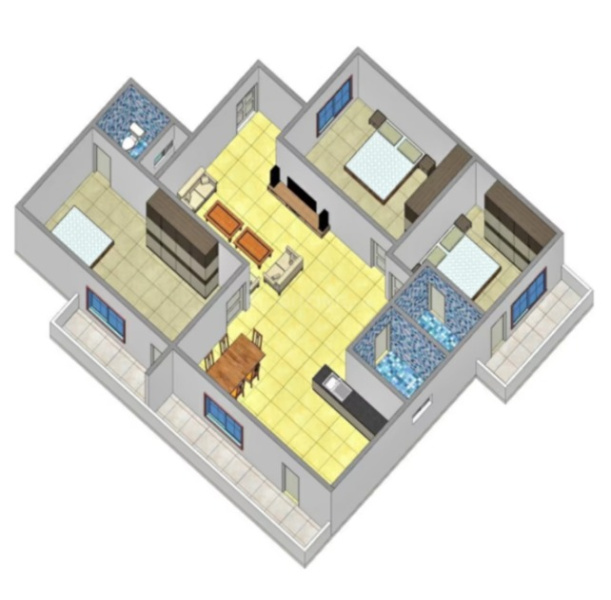 3 BHK Apartment 1750 Sq.ft. for Sale in Nagarbhavi, Bangalore