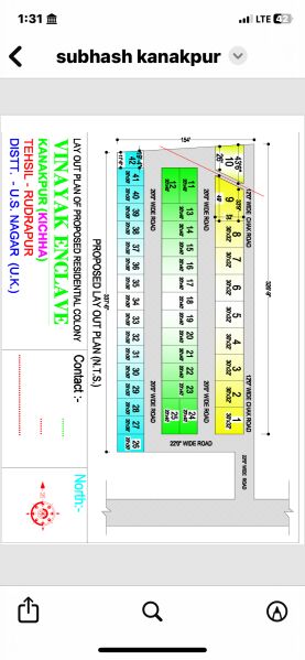  Residential Plot 67 Sq. Yards for Sale in Kichha, Udham Singh Nagar