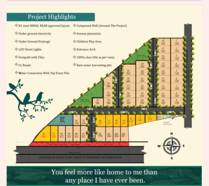  Residential Plot 183 Sq. Yards for Sale in Maheshwaram, Hyderabad