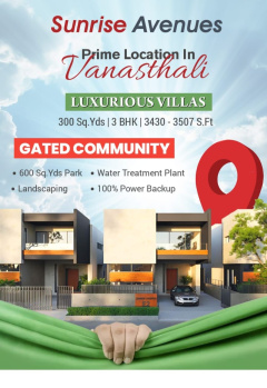 3 BHK Villa for Sale in Vanasthalipuram, Hyderabad