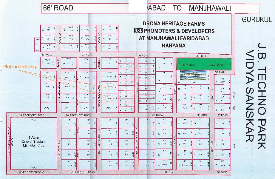  Agricultural Land 2566 Sq. Yards for Sale in Manjhawali Village, Faridabad