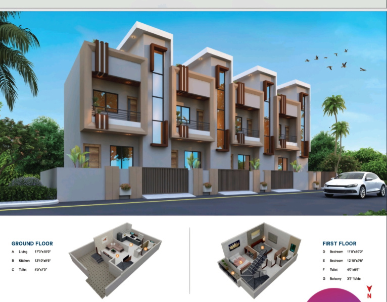 2 BHK House 1100 Sq.ft. for Sale in Jalna Road, Aurangabad