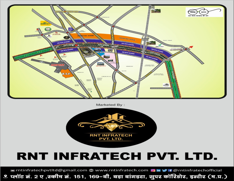  Commercial Land 1150 Sq.ft. for Sale in Super Corridor, Indore