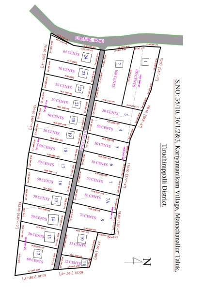  Residential Plot 21750 Sq.ft. for Sale in Allithurai, Tiruchirappalli
