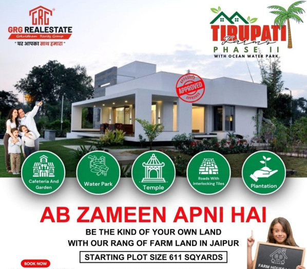 1 BHK Farm House 611 Sq. Yards for Sale in Chaksu, Jaipur