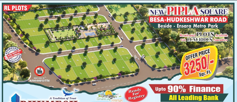  Residential Plot 3300 Sq.ft. for Sale in Besa, Nagpur