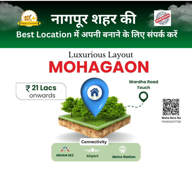  Residential Plot 1000 Sq.ft. for Sale in Shankarpur, Nagpur