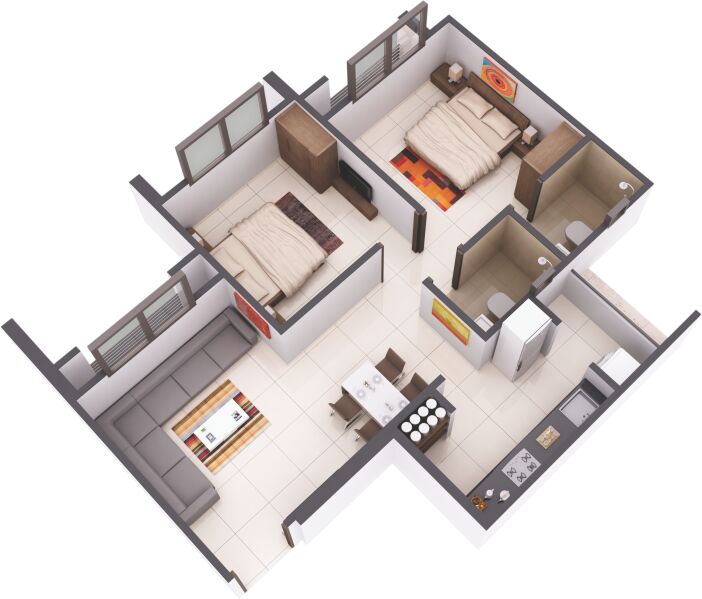 2 BHK Apartment 925 Sq.ft. for Sale in Khadiya, Shela, Ahmedabad