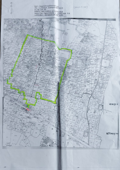  400 Bigha Residential Plot for Sale in Banskopa, Durgapur