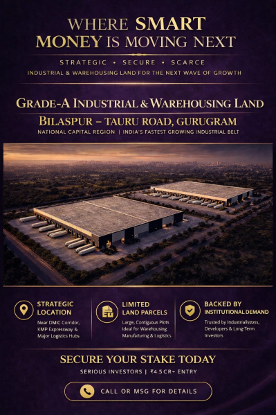  1 Acre Industrial Land for Sale in Bilaspur, Gurgaon