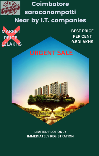 Residential Plot 6 Cent for Sale in Bankers Colony, Saravanampatti, Coimbatore