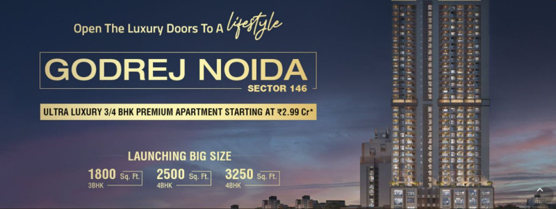 3 BHK Apartment 1800 Sq.ft. for Sale in Sector 146 Noida