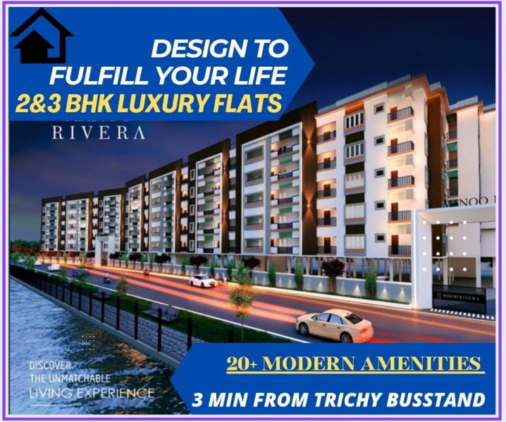 1 BHK Apartment 603 Sq.ft. for Sale in Raja Colony, Tiruchirappalli