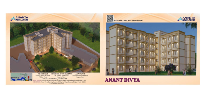 1 BHK Builder Floor 590 Sq.ft. for Sale in Satpati Road, Palghar