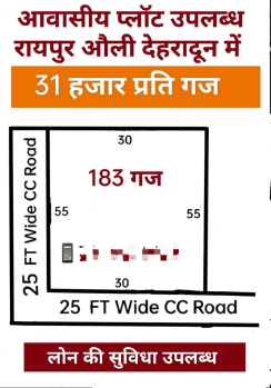  Residential Plot for Sale in Raipur, Dehradun