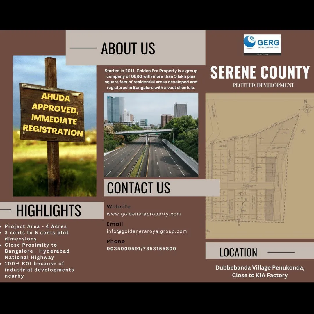  Residential Plot 1200 Sq.ft. for Sale in Penukonda, Anantapur