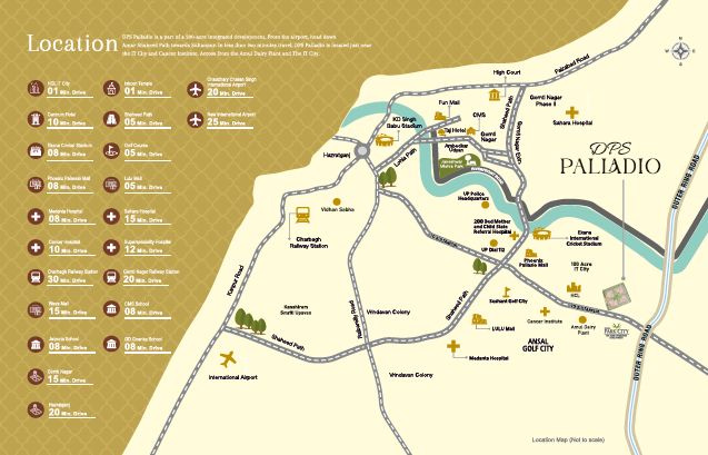 4 BHK 1294 Sq.ft. Apartment for Sale in Sultanpur Road, Lucknow