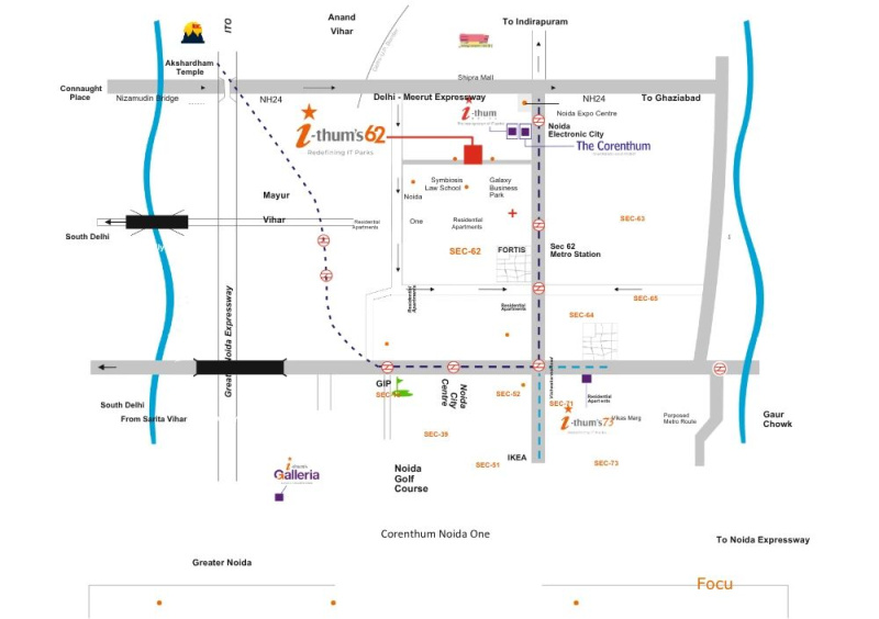  490 Sq.ft. Office Space for Sale in Sector 62 Noida