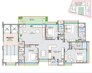 4 BHK Flat for Sale in Sargaasan, Gandhinagar
