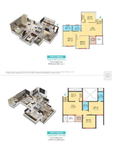1 BHK Apartment 465 Sq.ft. for Sale in Kharadi, Pune