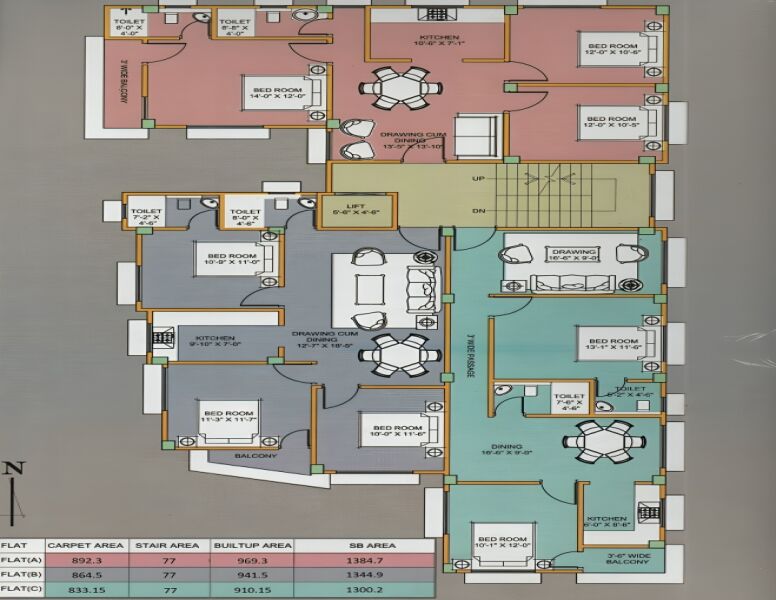 3 BHK Apartment 970 Sq.ft. for Sale in Jyoti Nagar, Siliguri