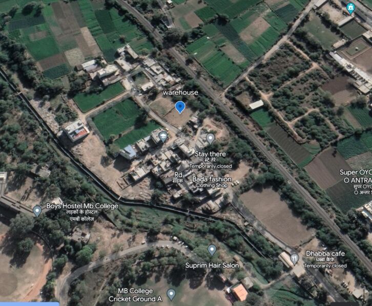  Warehouse 10000 Sq.ft. for Rent in Mali Colony, Udaipur
