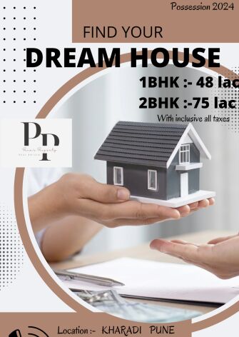 1 BHK Apartment 500 Sq.ft. for Sale in Tukaram Nagar, Kharadi, Pune