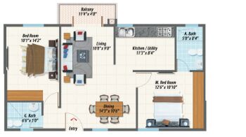2 BHK Flat for Sale in Sarjapur, Bangalore