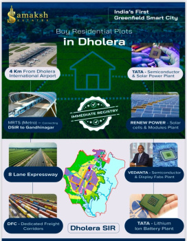  Residential Plot for Sale in Dholera, Ahmedabad