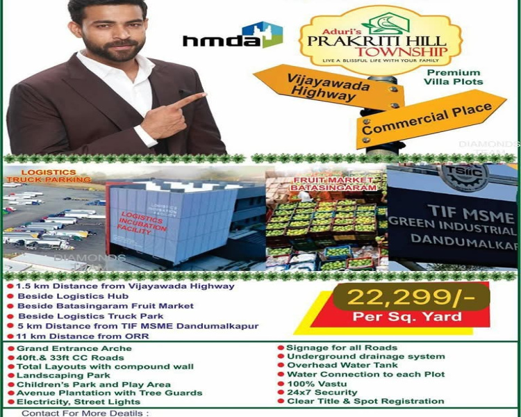  Residential Plot 160 Sq. Yards for Sale in Shadnagar, Hyderabad