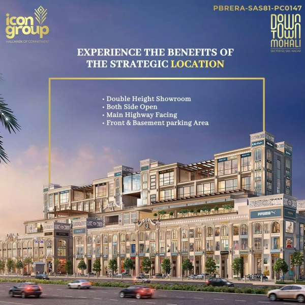  Commercial Shop 550 Sq.ft. for Sale in Sector 62, Mohali