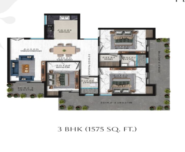 3 BHK Apartment 1750 Sq.ft. for Sale in ISBT, Dehradun