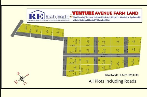  Residential Plot 121 Sq. Yards for Sale in Kodangal, Vikarabad