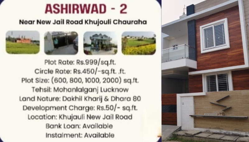  1000 Sq.ft. Residential Plot for Sale in New Jail Road, Lucknow