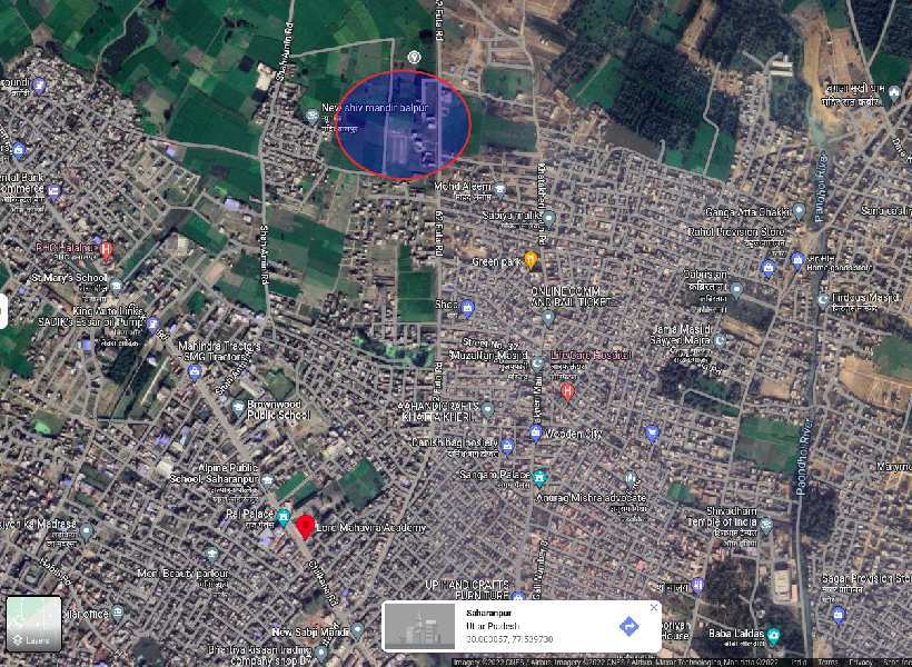 Agricultural Land 347675 Sq.ft. for Sale in Chilkana Road, Saharanpur