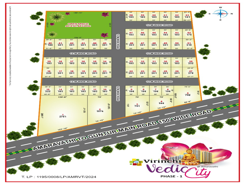  Residential Plot 200 Sq. Yards for Sale in Amaravathi, Guntur