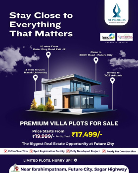  Residential Plot for Sale in Ibrahimpatnam, Hyderabad