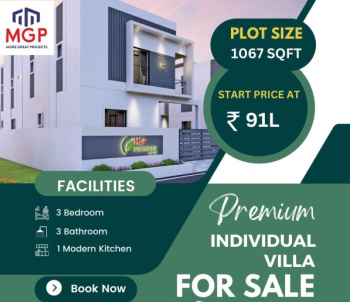 3 BHK Villa for Sale in Pallikaranai, Chennai