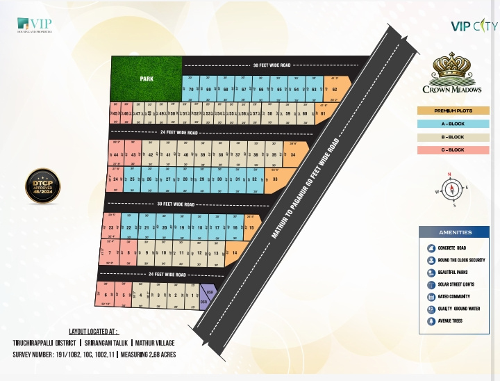 1200 Sq.ft. Residential Plot for Sale in Dindigul Road, Tiruchirappalli