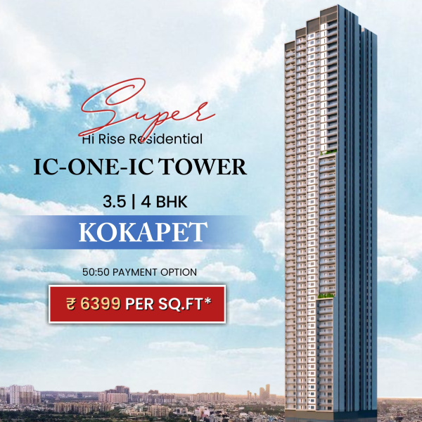 3.5 BHK Apartment 2347 Sq.ft. for Sale in Kokapet, Hyderabad