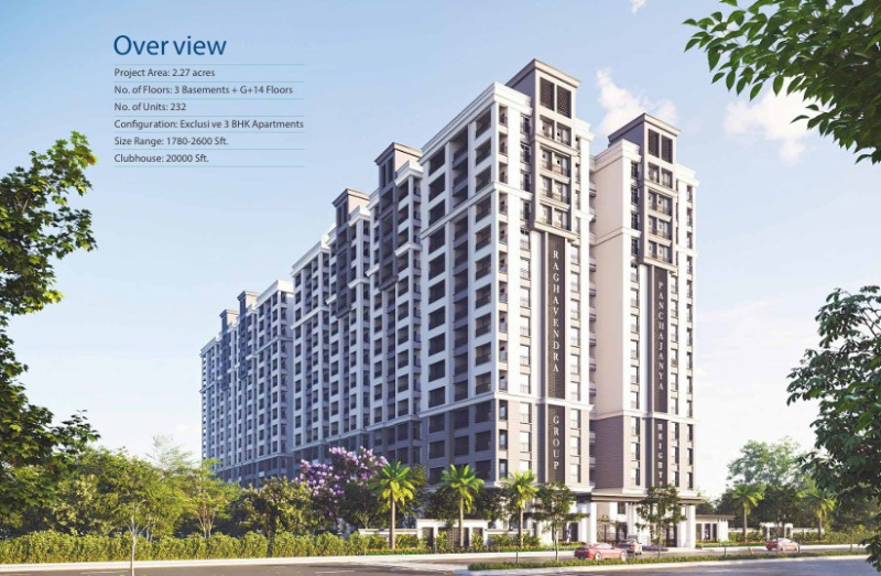 3 BHK Apartment 2600 Sq.ft. for Sale in Chandanagar, Hyderabad