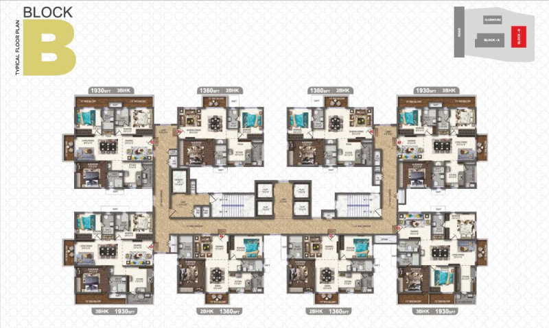 3 BHK Apartment 1690 Sq.ft. for Sale in Nallagandla, Hyderabad
