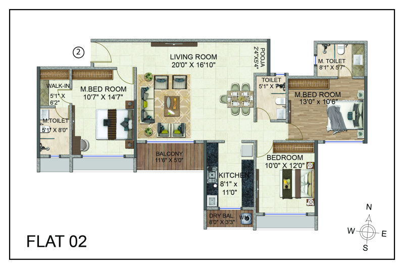 3 BHK Builder Floor 1840 Sq.ft. for Sale in Kharghar, Navi Mumbai