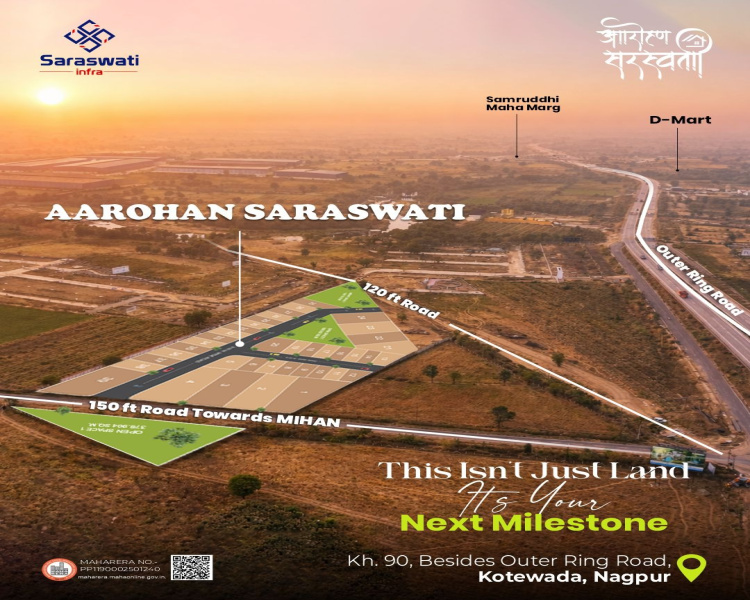  1500 Sq.ft. Residential Plot for Sale in Kothewada, Nagpur