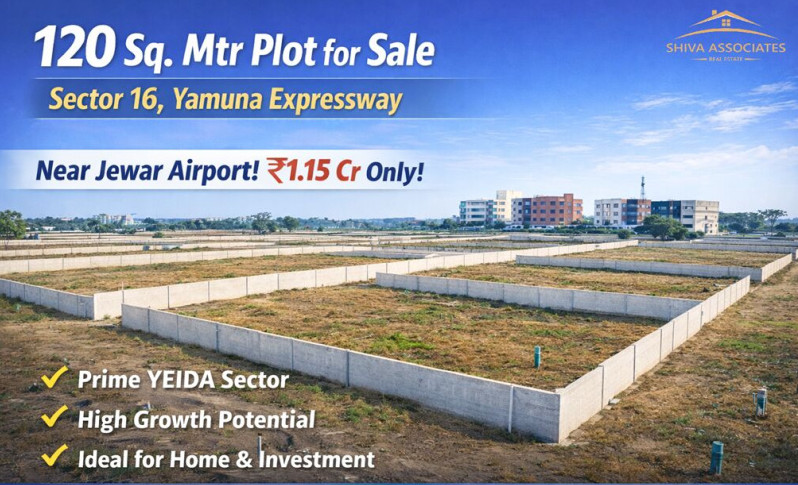  120 Sq. Meter Residential Plot for Sale in Yamuna Expressway, Greater Noida
